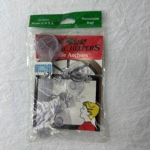 ADAMS USA Vtg SAFETY CANDLE HOLDERS Anchors = 11 Holders Total w Suction Cup '91